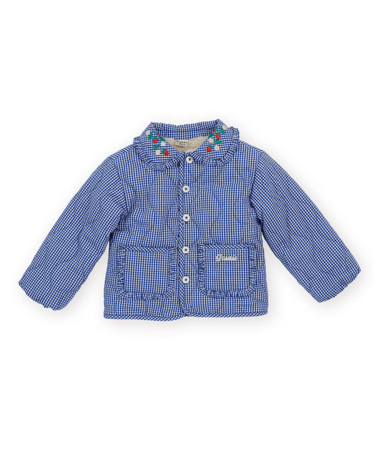 Goldie + Ace Wild Strawberry Gingham Padded Classic Blue
