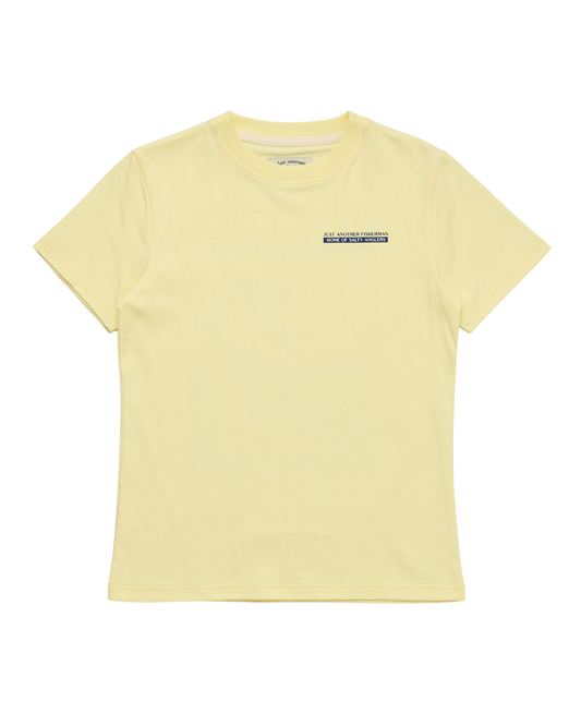 Just Another Fisherman Mini Tipping The Scales Short Sleeve Tee Dawn Yellow