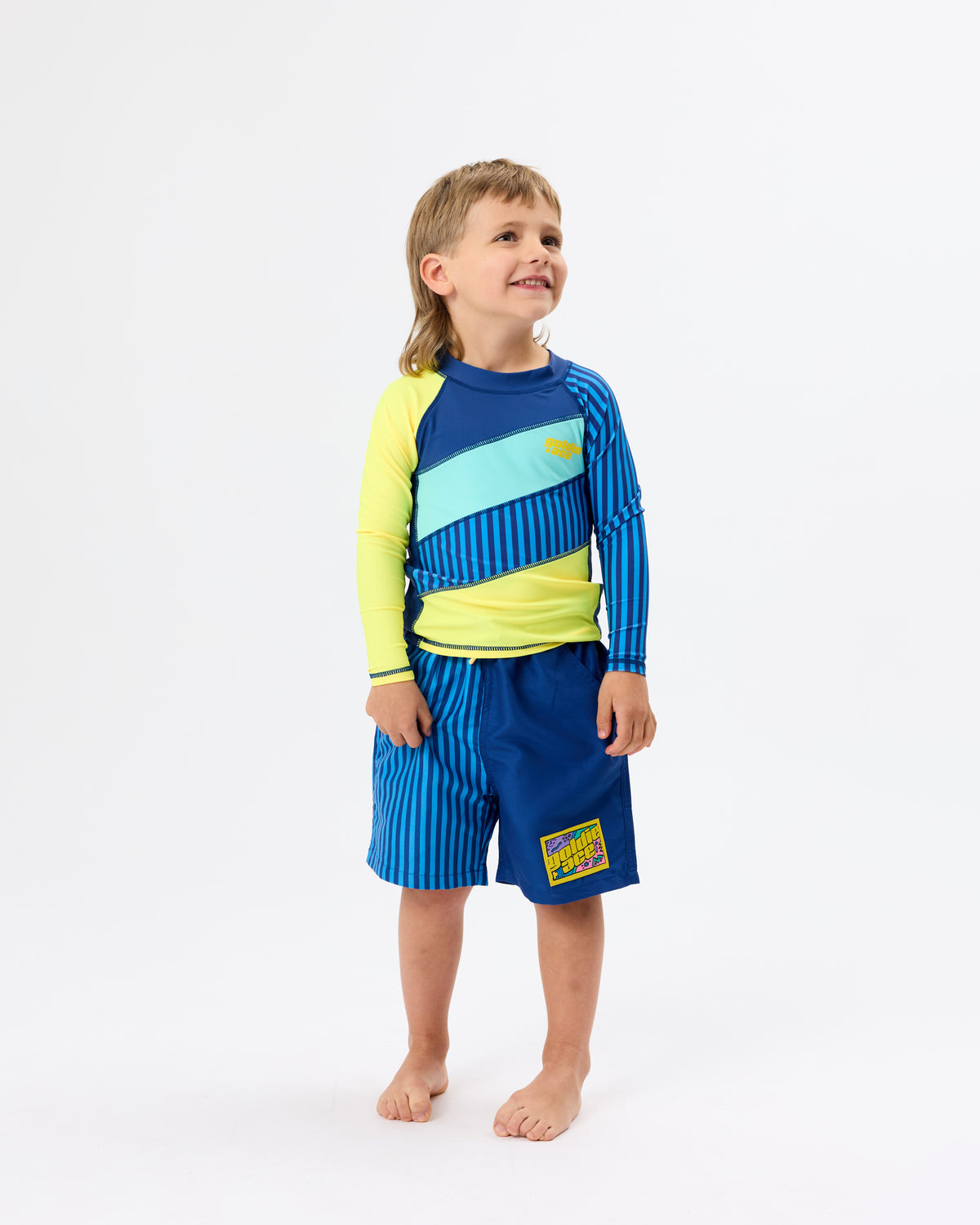 Goldie + Ace Stripe Panel Rashguard