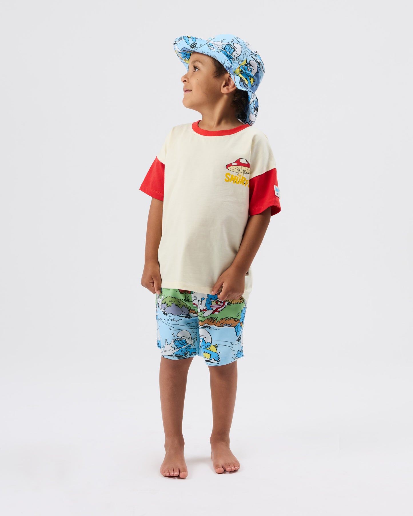 Goldie + Ace The Smurfs Splash Boardshort