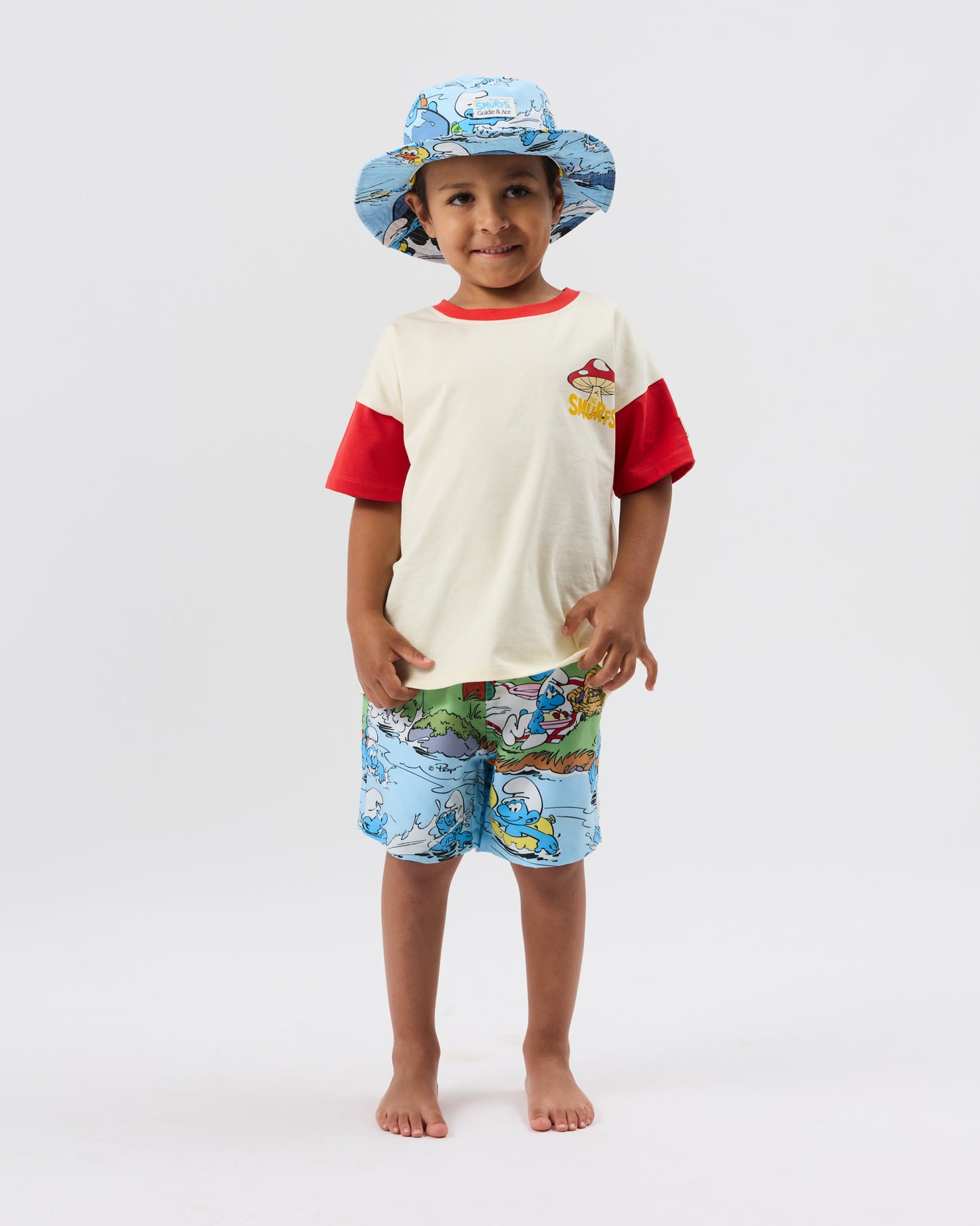 Goldie + Ace The Smurfs Splash Boardshort