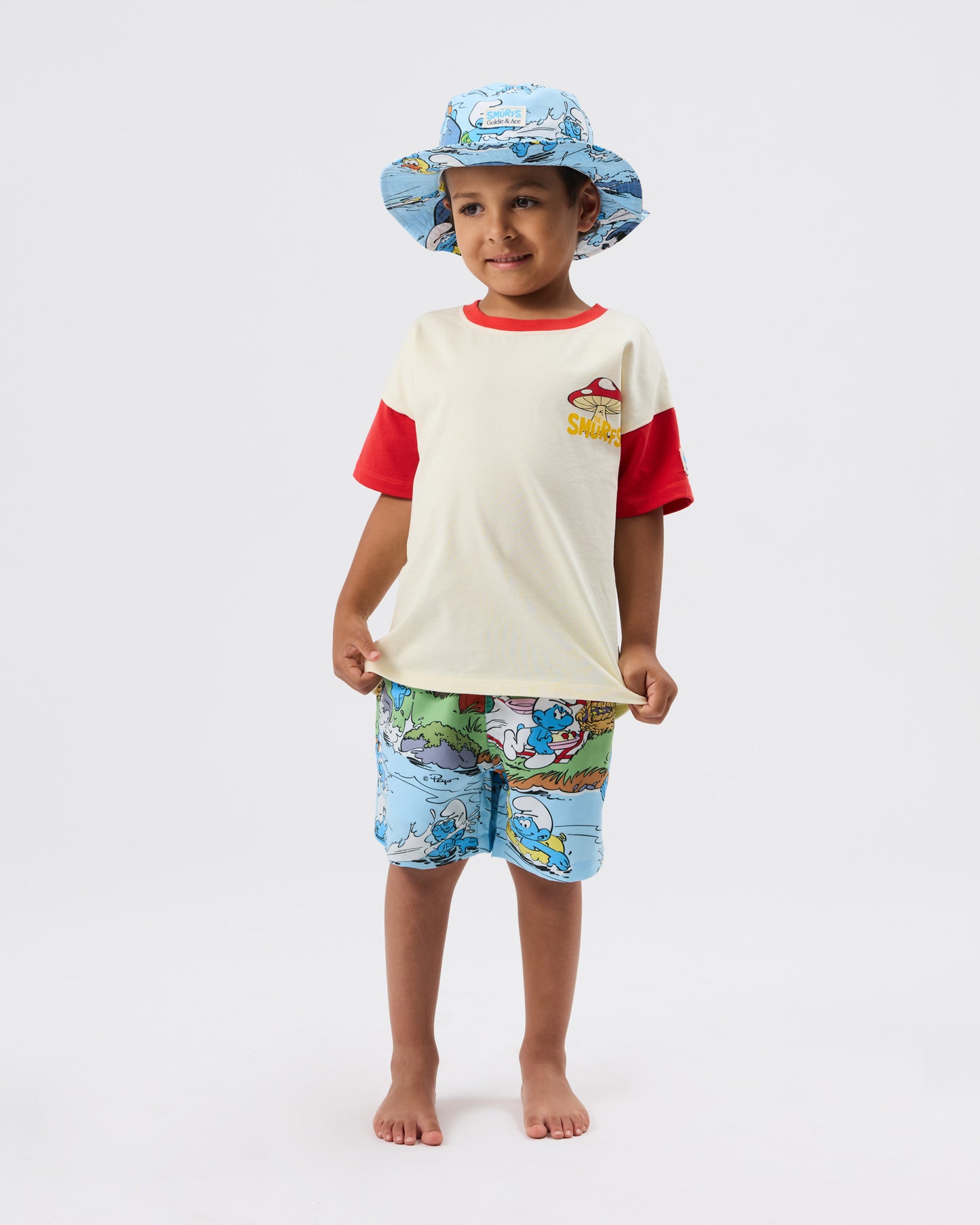 Goldie + Ace The Smurfs Splash Boardshort