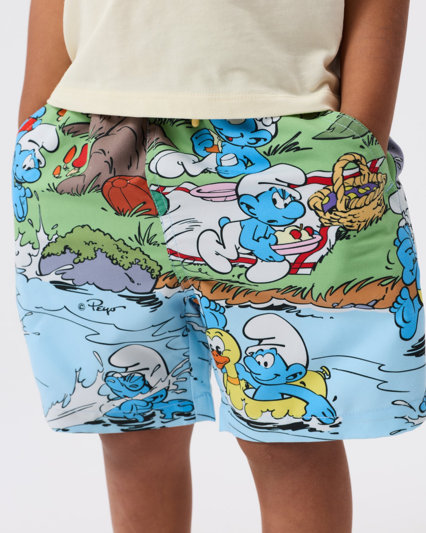 Goldie + Ace The Smurfs Splash Boardshort