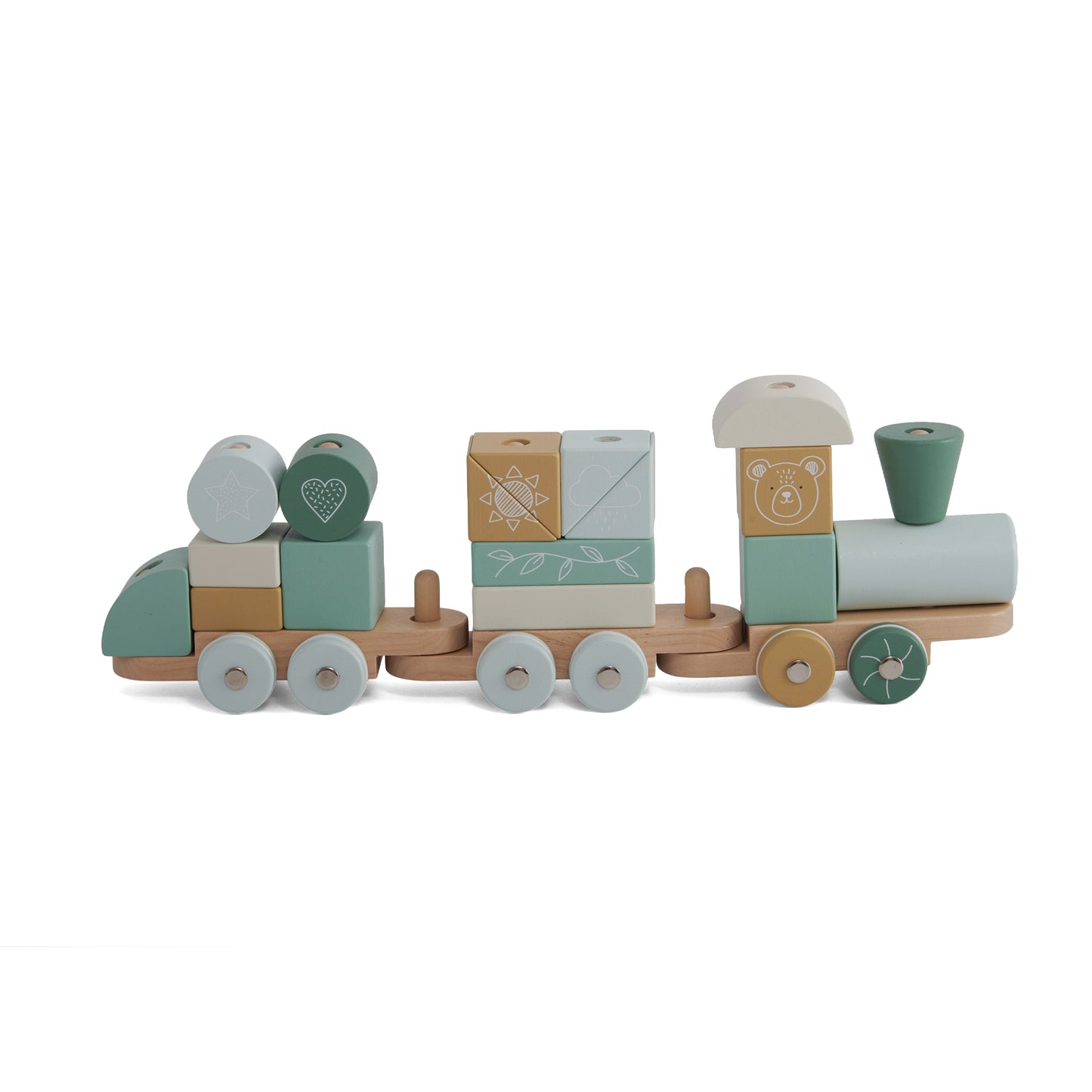 Moover Wooden Train Green
