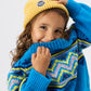 Goldie + Ace Apres Ski Knit Jumper Blue