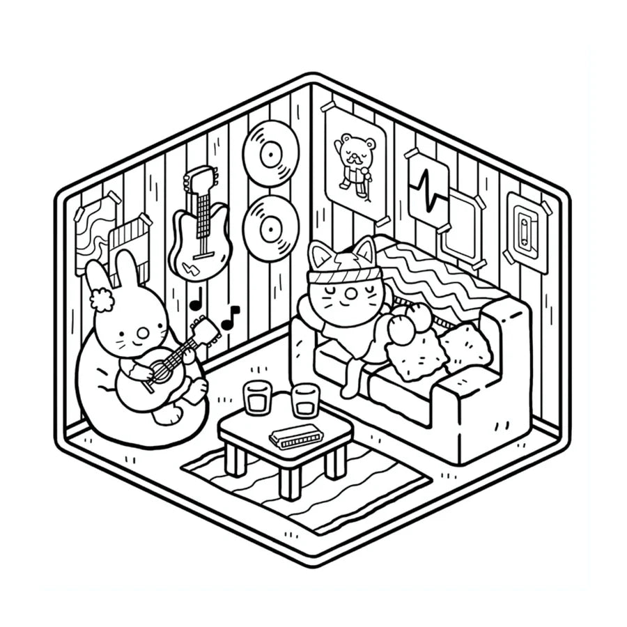 Cosy Homes Colouring Corner