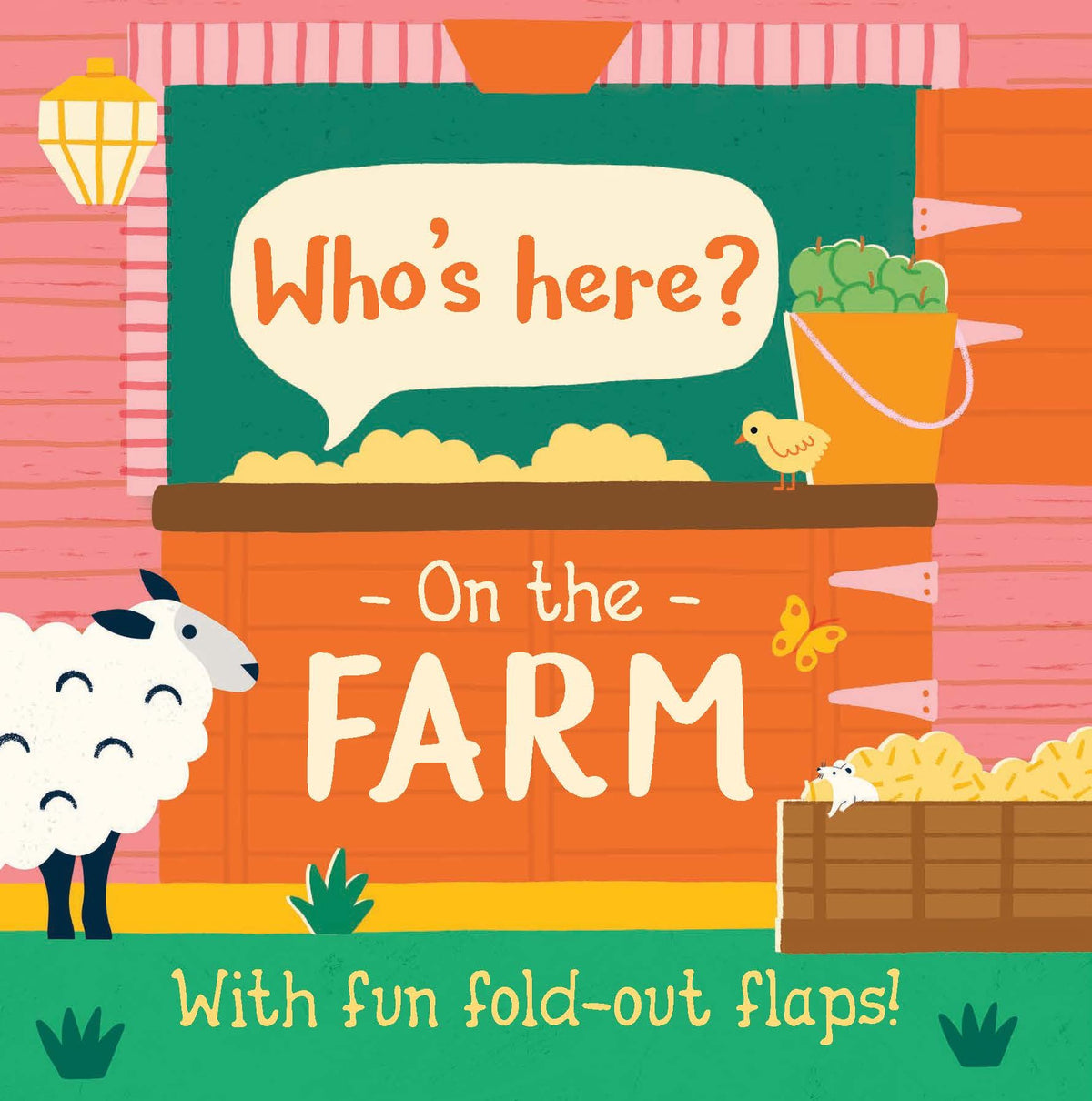 Whos here? On the Farm Fold Out Flap Board Book