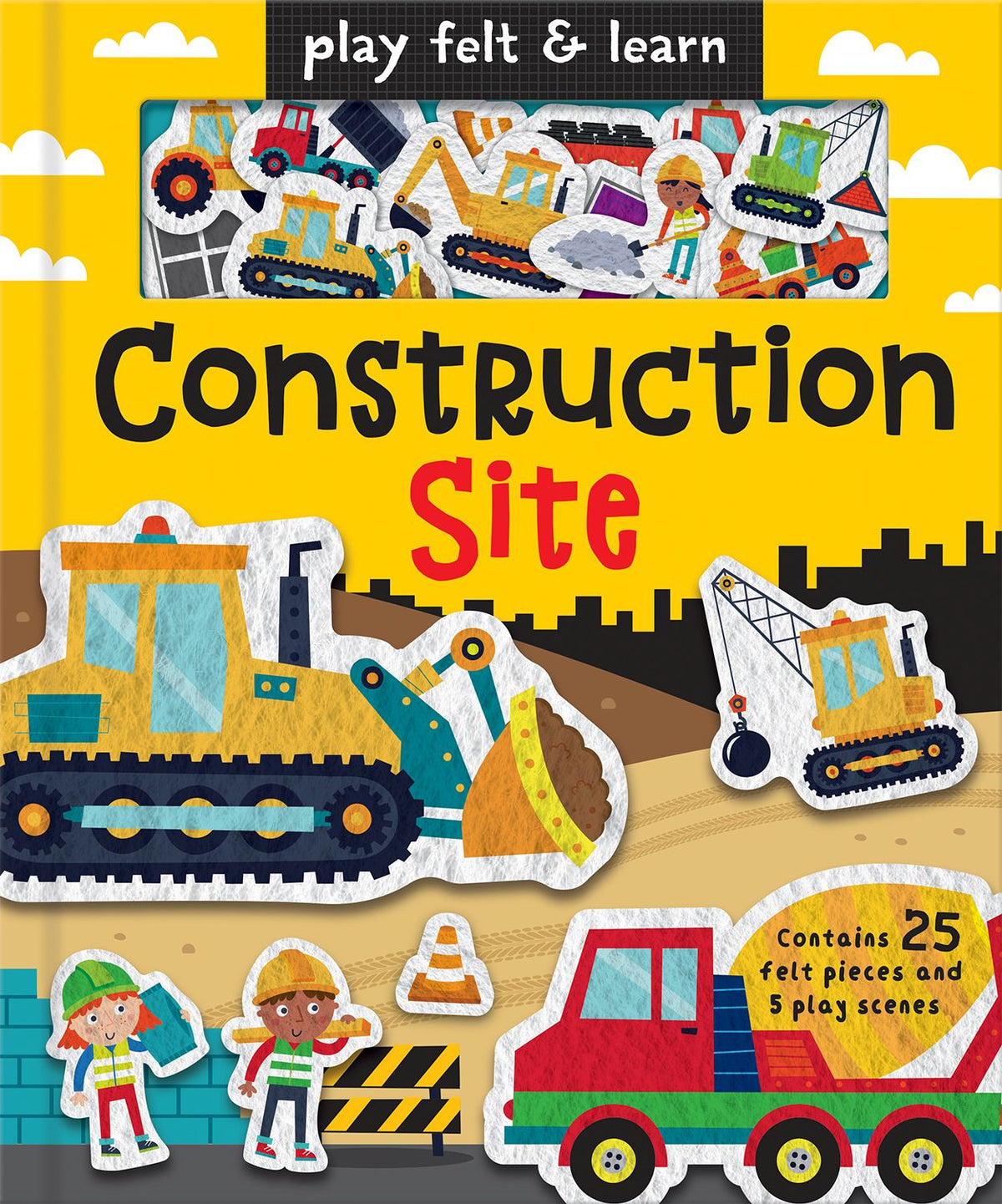 Play Felt And Learn Construction Site Activity Board Book