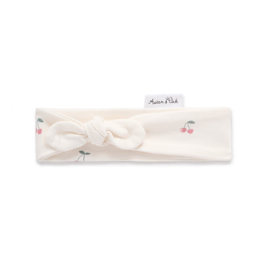 Aster & Oak Cherry Knot Headband Natural