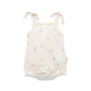 Aster & Oak Cherry Bubble Romper Natural