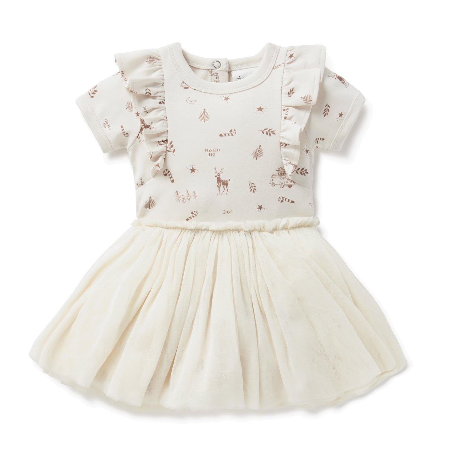 Aster & Oak Happy Holidays Tutu Dress