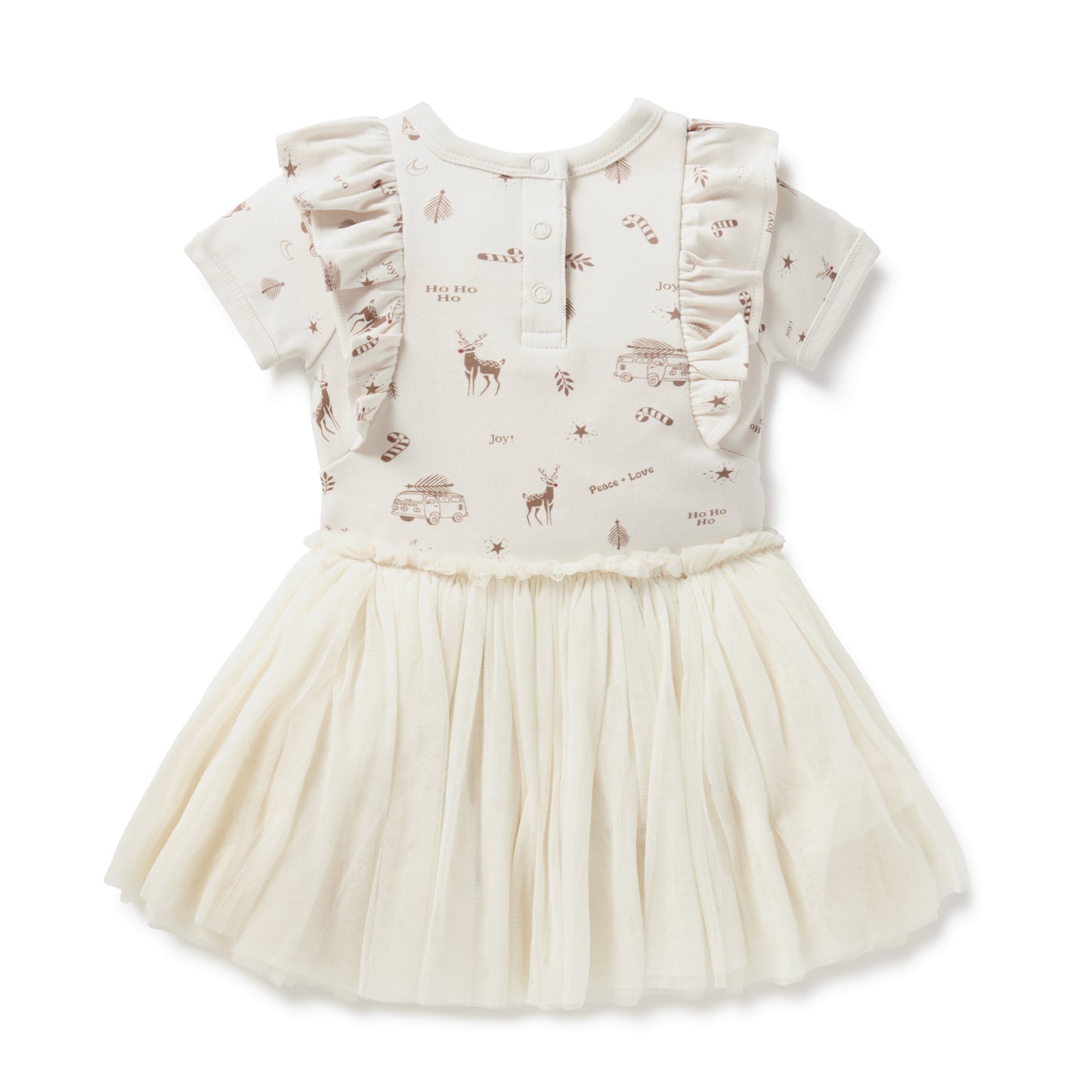 Aster & Oak Happy Holidays Tutu Dress