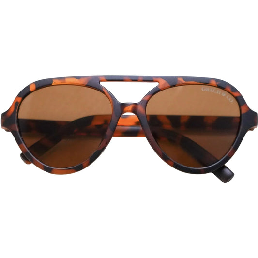 Grech & Co Aviator Classic Polarised Child Sunglasses Tortoise