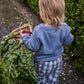 Nature Baby Billy Jumper Dusky Blue Cable Knit