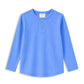 Milky Blue Henley Long Sleeve Tee