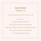 Baby Book Rose - 3rd Edition