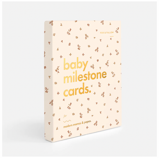 Baby Milestone Cards Broderie