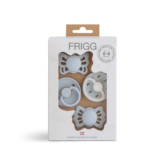 Frigg Baby's First Pacifier 4-pack Moonlight Sailing Powder Blue