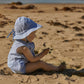 Nature Baby Linen Sunhat Blue Stripe