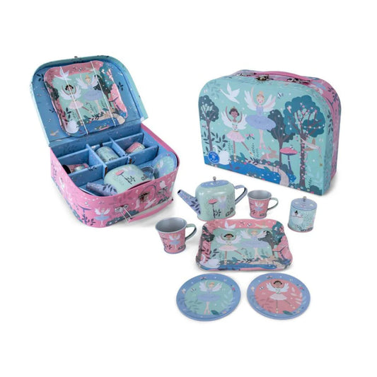 Floss & Rock 9 Piece Tin Tea Set | Enchanted