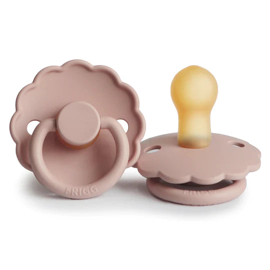 Frigg Daisy Natural Rubber Pacifiers Blush