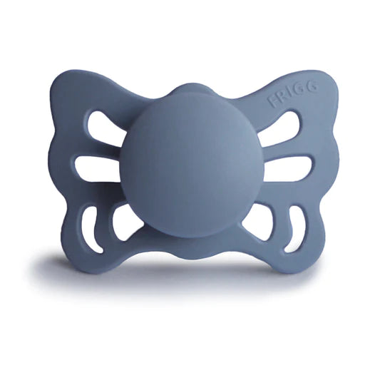 Bug Pacifier Frigg Anatomical Butterfly Silicone Pacifiers Slate – Little Trooper ...