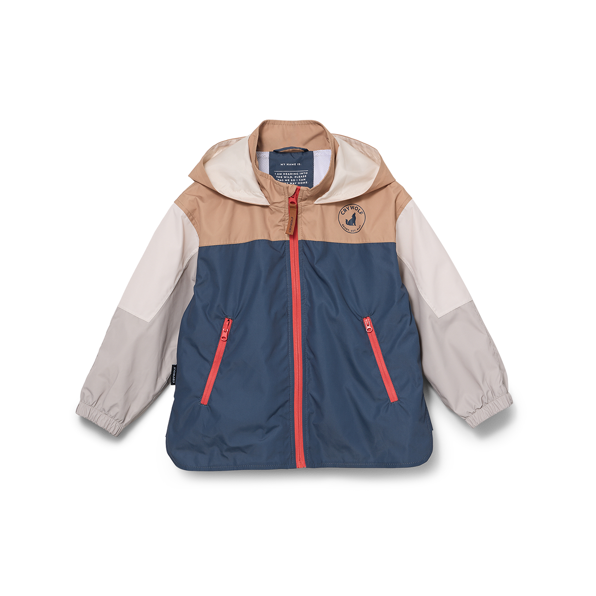 Crywolf Packable Jacket Ash Colourblock