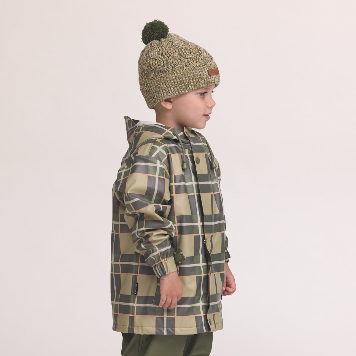Crywolf Pom Pom Beanie Olive Speckle