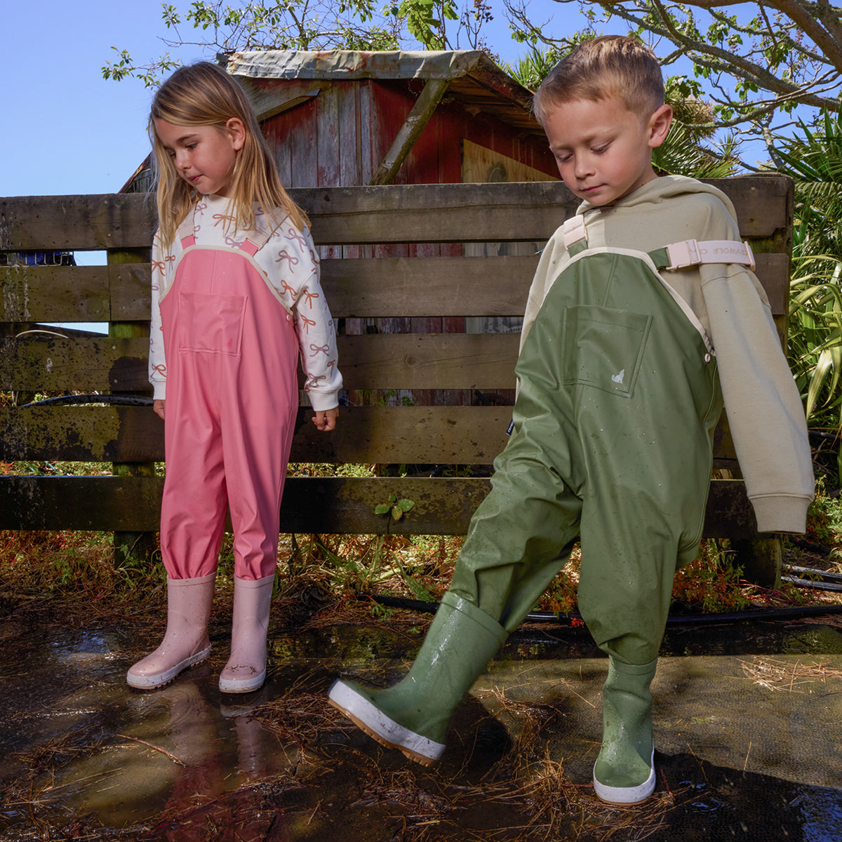 Crywolf Rain Overalls Olive