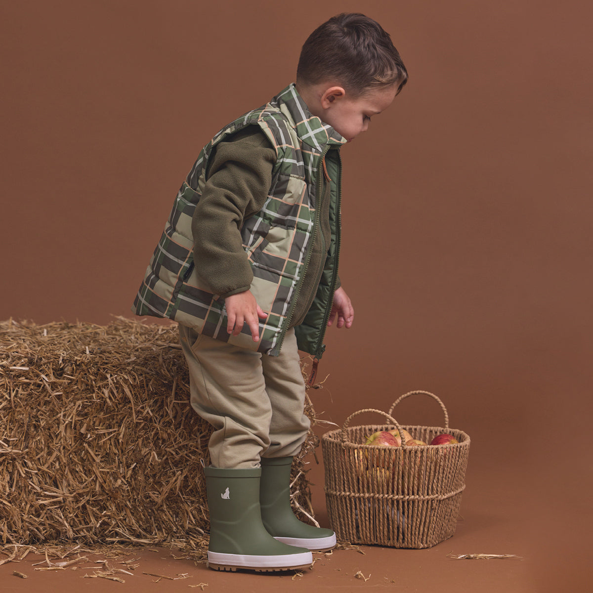 Crywolf Reversible Eco-Vest Field Plaid