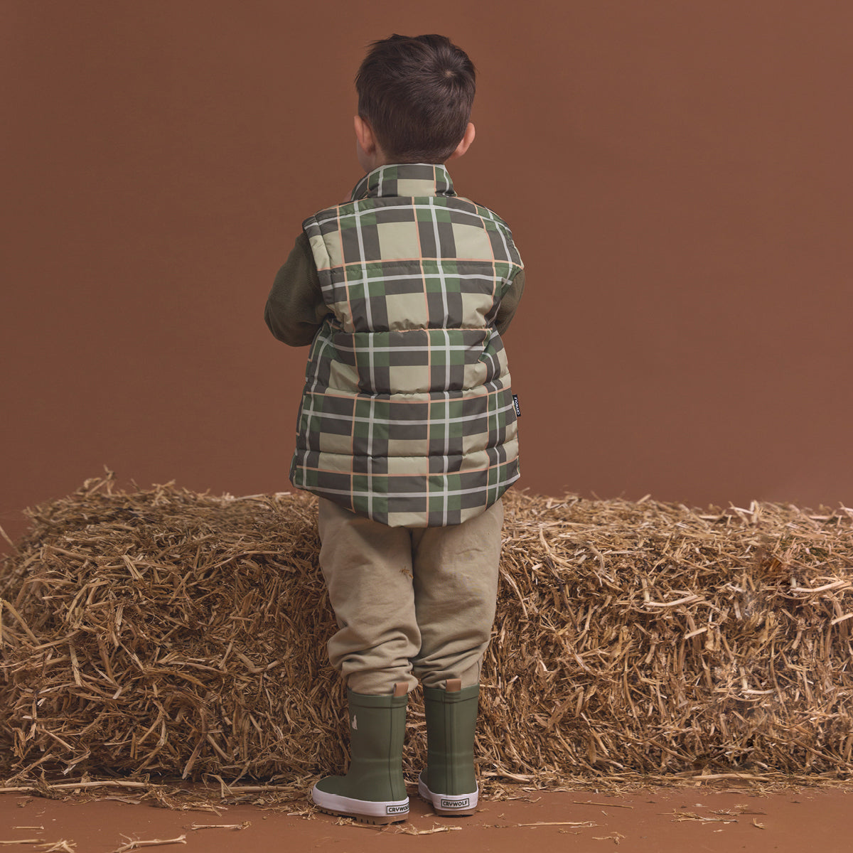 Crywolf Reversible Eco-Vest Field Plaid