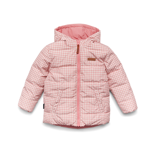 Crywolf Reversible Eco-Puffer Rose Gingham