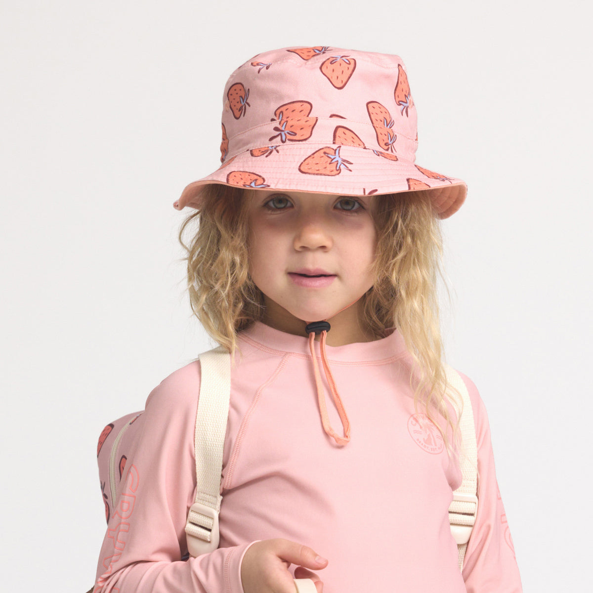 Crywolf Reversible Bucket Hat Strawberry Splash