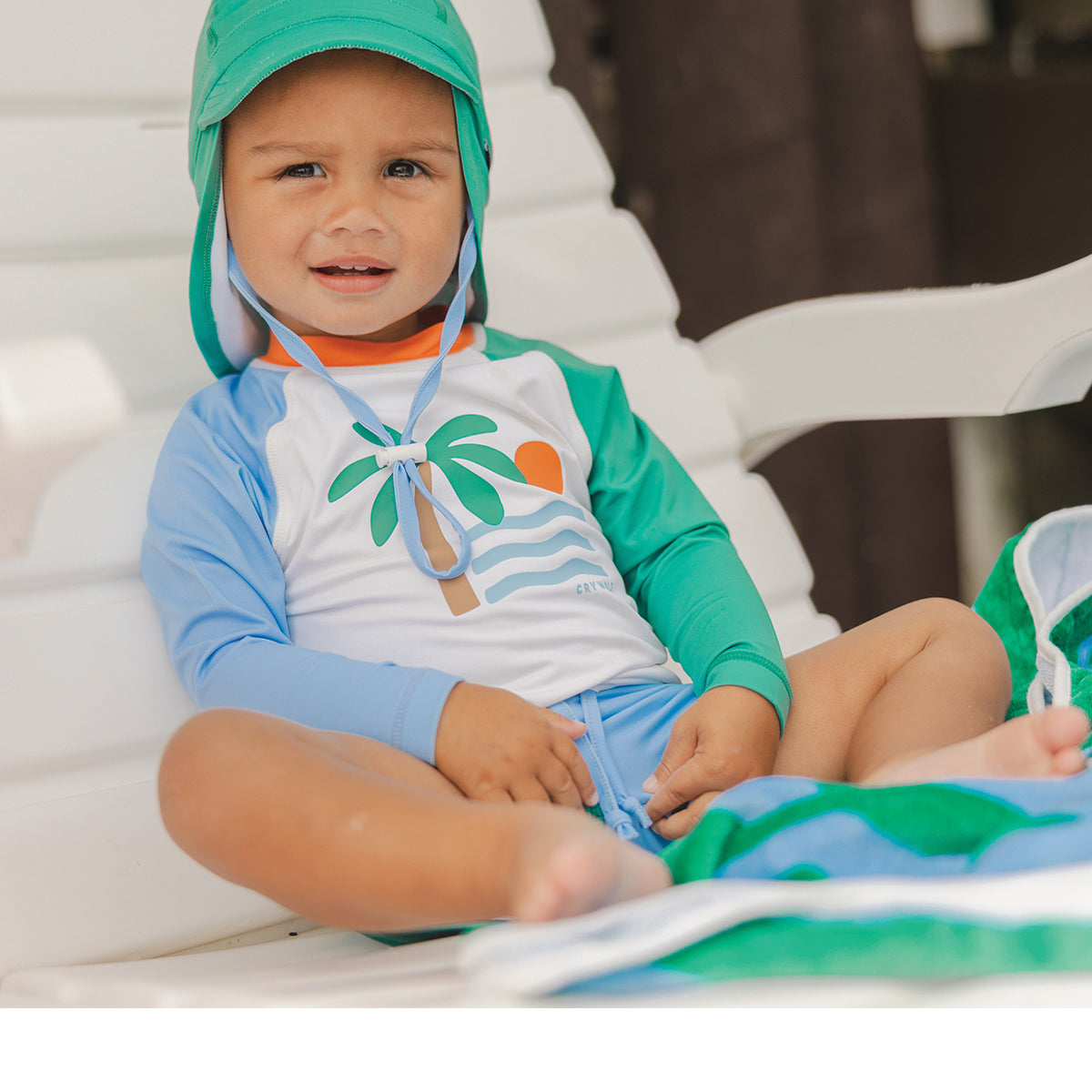 Crywolf Baby Rash Vest Seaside Colourblock