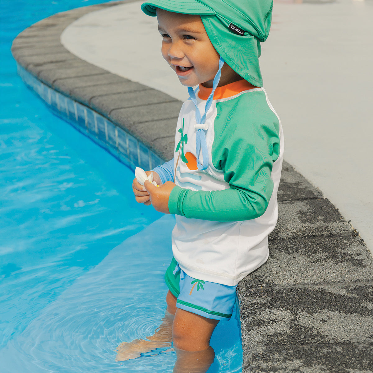 Crywolf Baby Rash Vest Seaside Colourblock