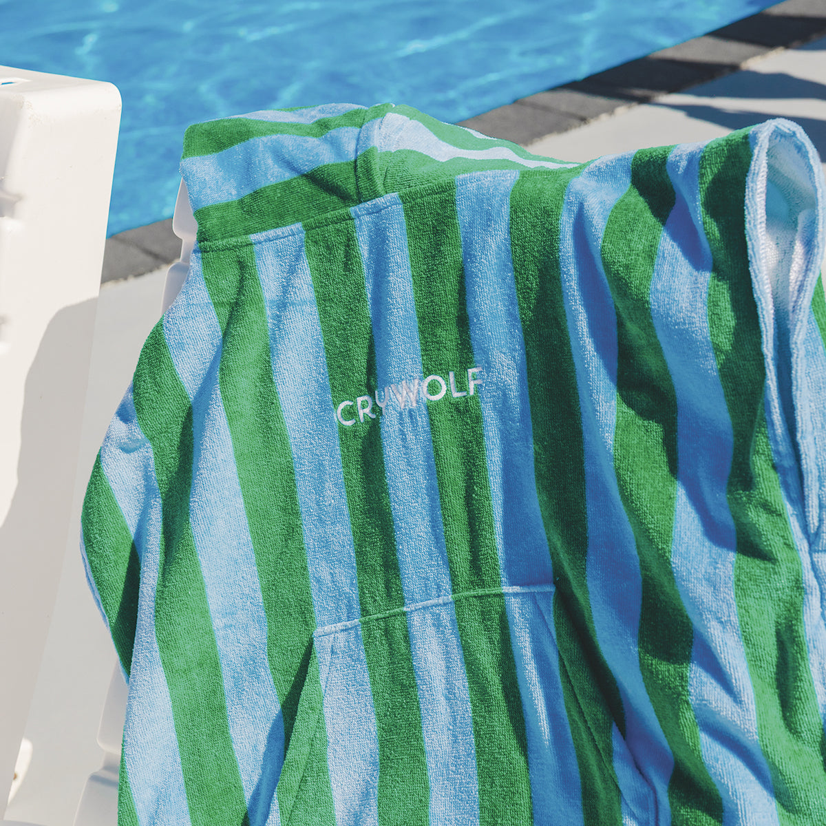Crywolf Hooded Towel Deck Stripe