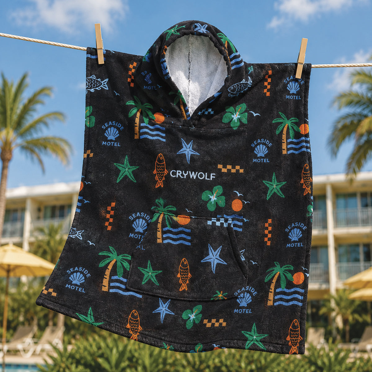 Crywolf Hooded Towel Seaside Motel