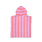Crywolf Hooded Towel Flamingo Stripe