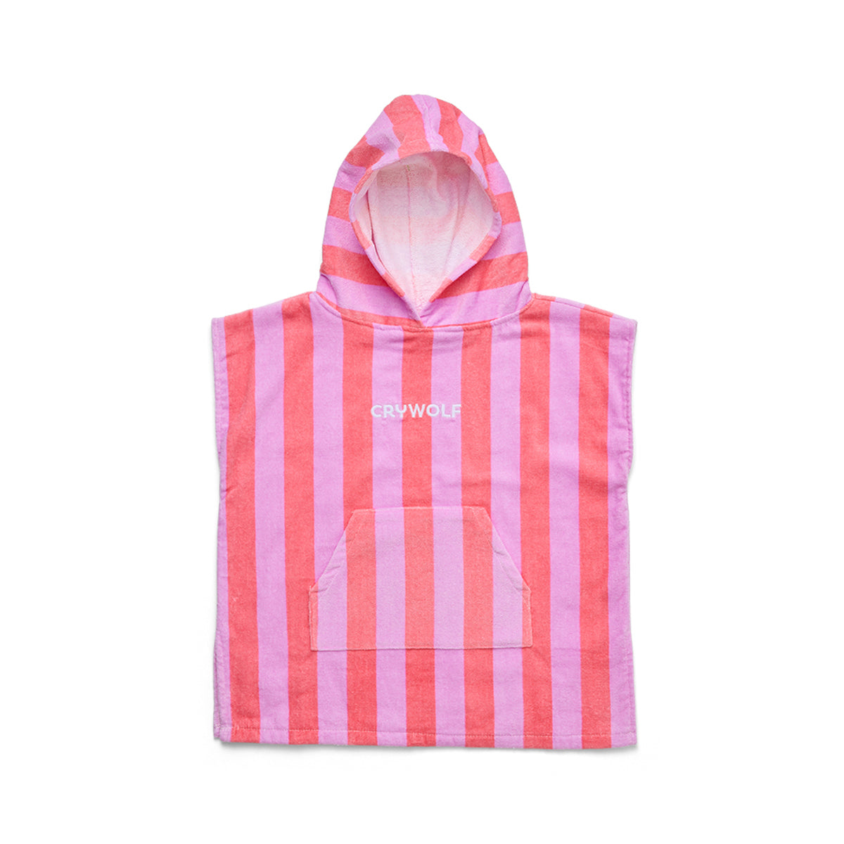 Crywolf Hooded Towel Flamingo Stripe
