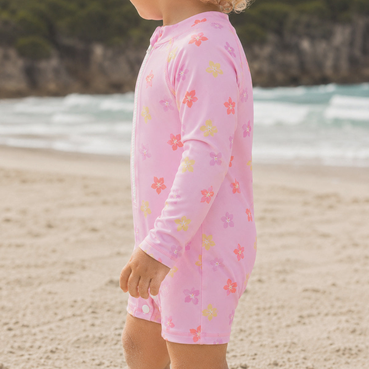 Crywolf Baby Rash Suit Hibiscus Bloom