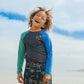 Crywolf Long Sleeve Rash Vest Seaside Colourblock