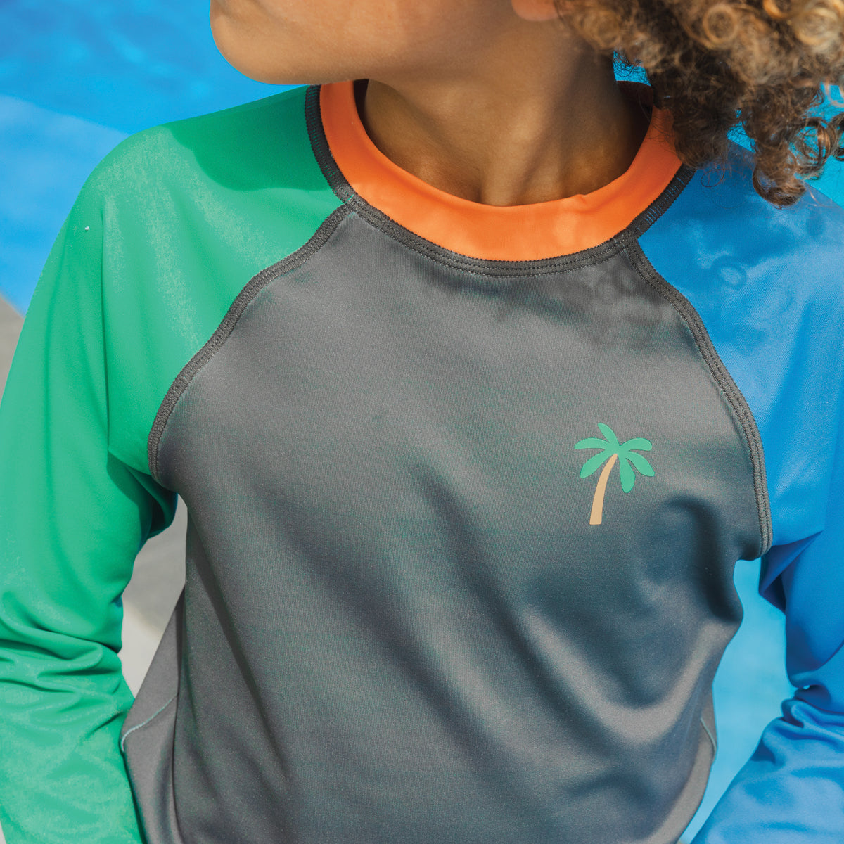 Crywolf Long Sleeve Rash Vest Seaside Colourblock