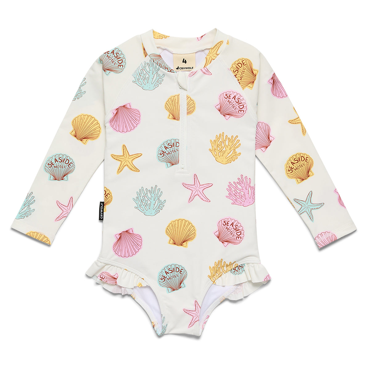 Crywolf Long Sleeve Swimsuit Shell