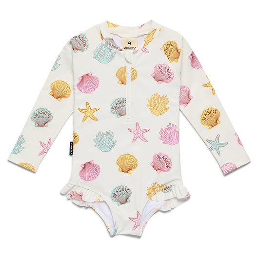 Crywolf Long Sleeve Swimsuit Shell