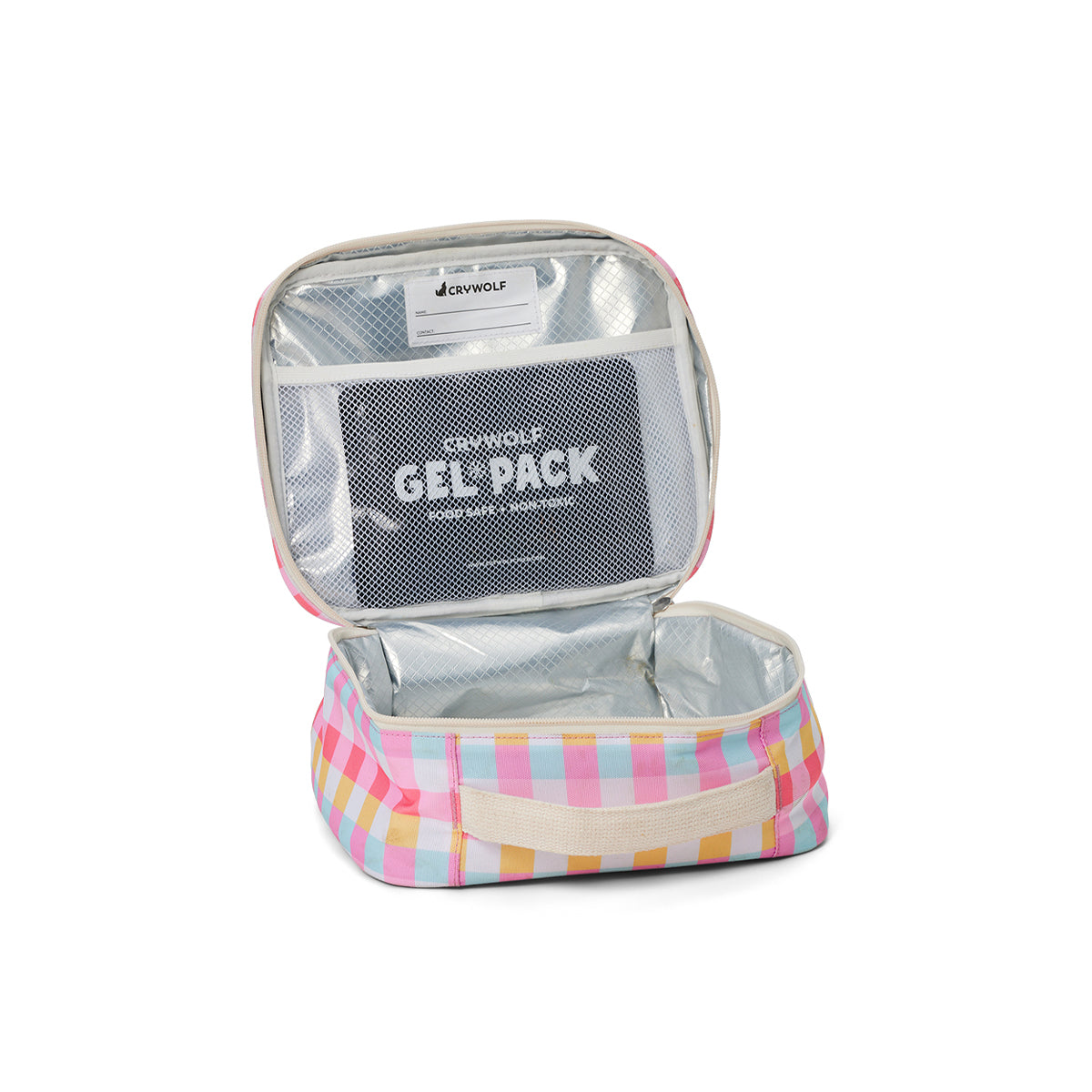 Crywolf Everyday Lunch Bag Pop Gingham