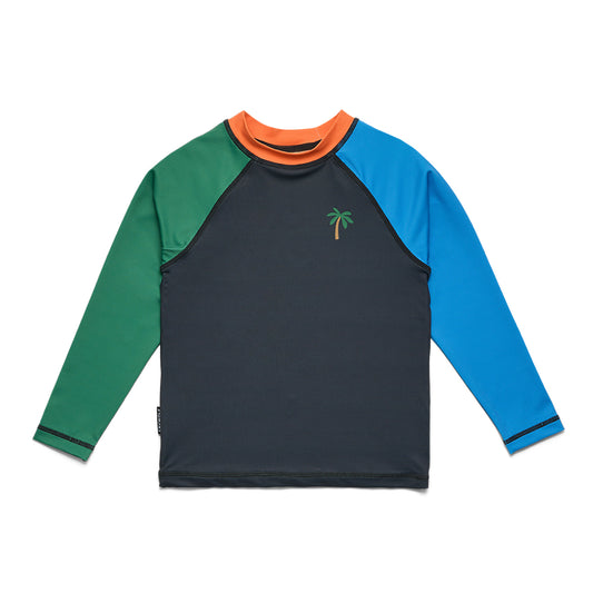 Crywolf Long Sleeve Rash Vest Seaside Colourblock