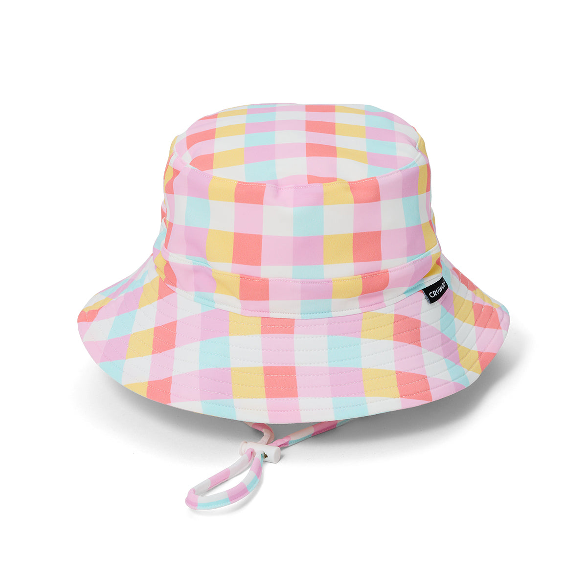 Crywolf Swim Bucket Hat Pop Gingham