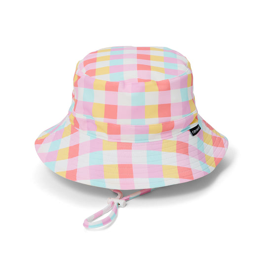 Crywolf Swim Bucket Hat Pop Gingham