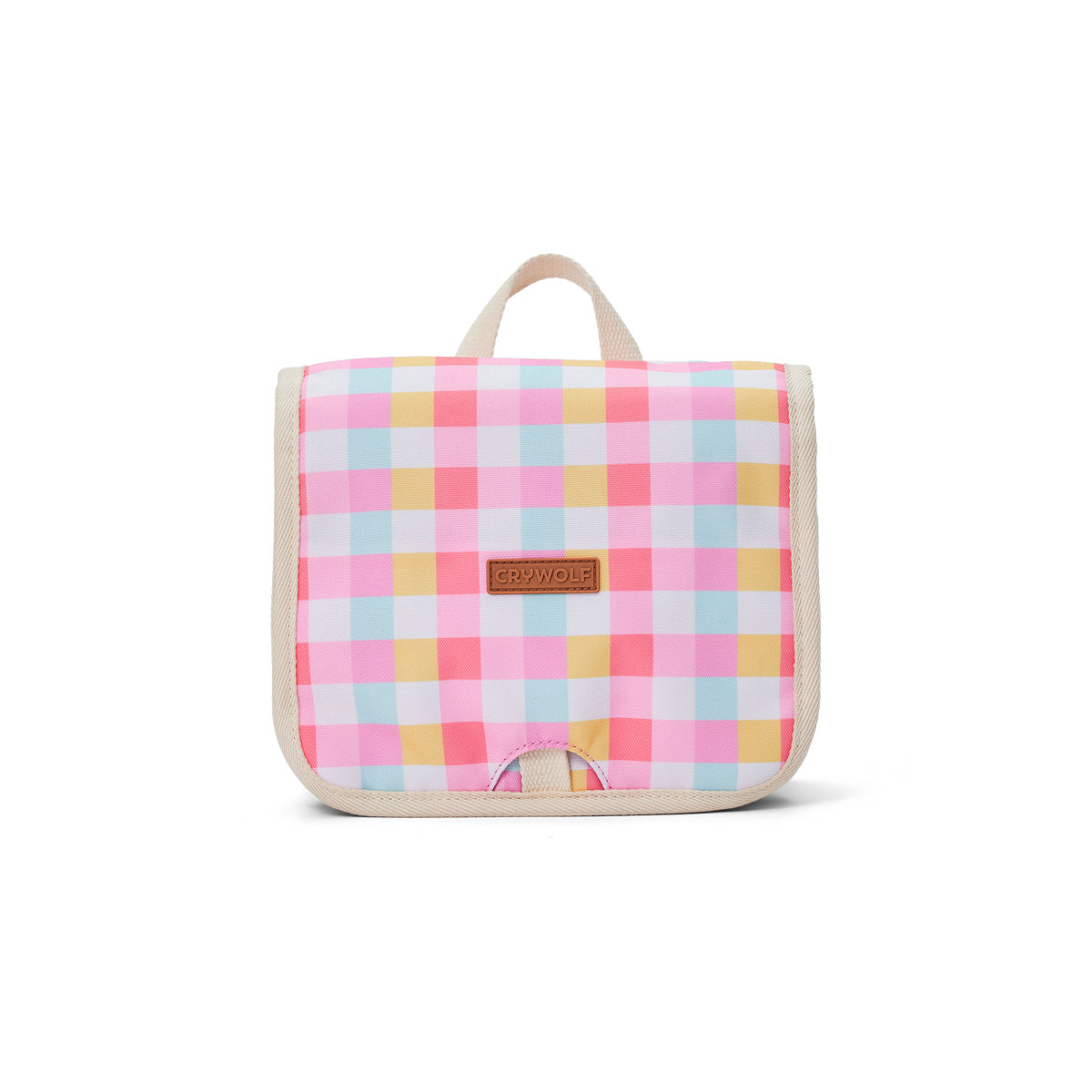 Crywolf Hanging Toiletry Bag Pop Gingham
