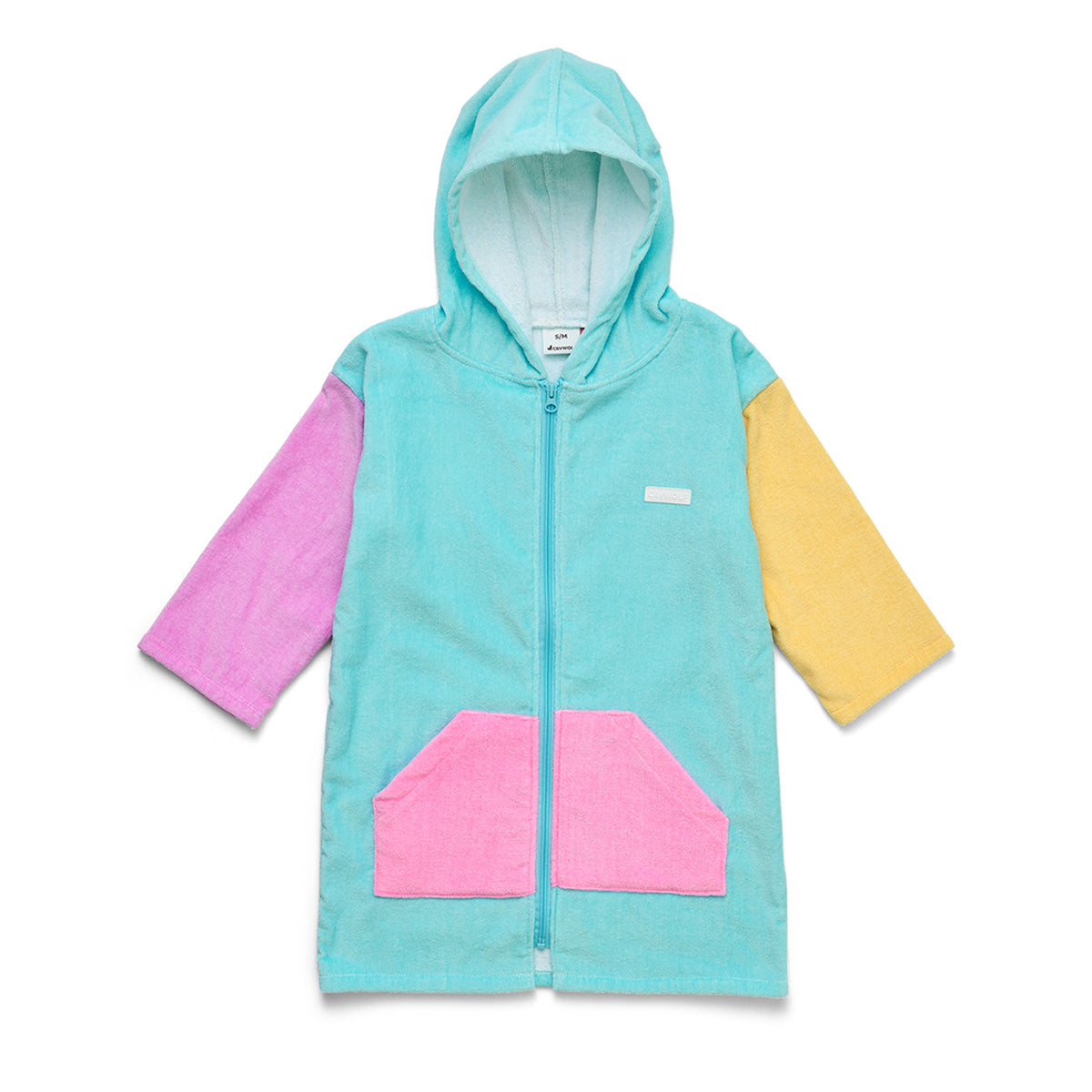 Crywolf Zip-Up Towel Poolside Colourblock